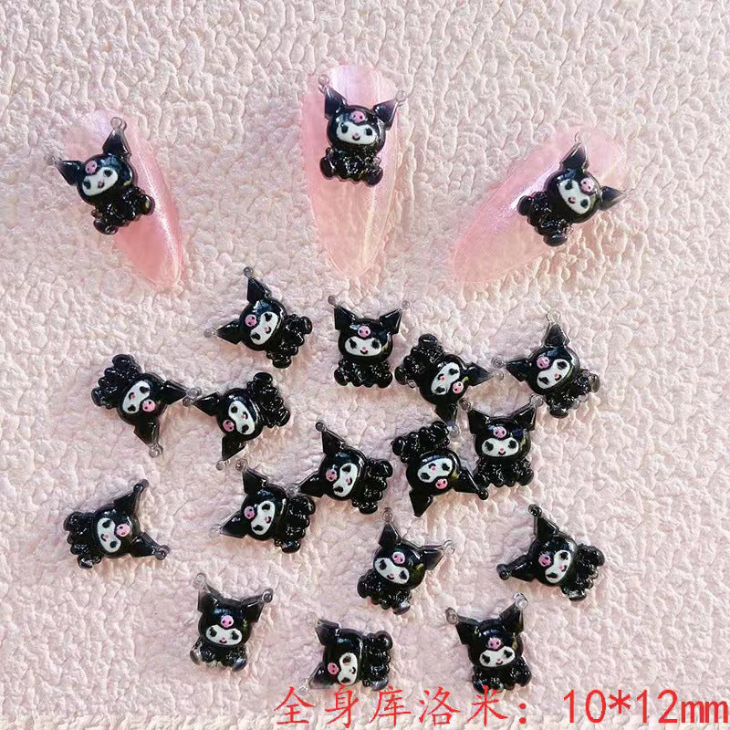 全身クロミ 10*12mm YD-020全身库洛米 黑色