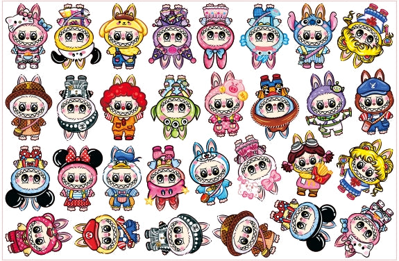 labubu~ 2/4/8cm アクリル
