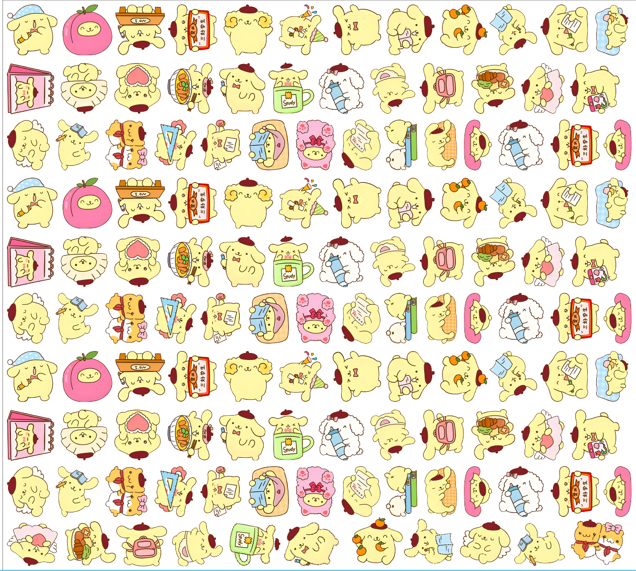 Purin 4cm アクリル 布丁狗