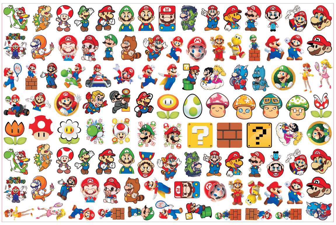 Mario マリオ 2/4/8cm/ アクリル
