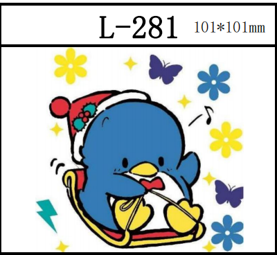 更新 ペンギン リーズのステッカー 4寸 101*101mm 企鹅