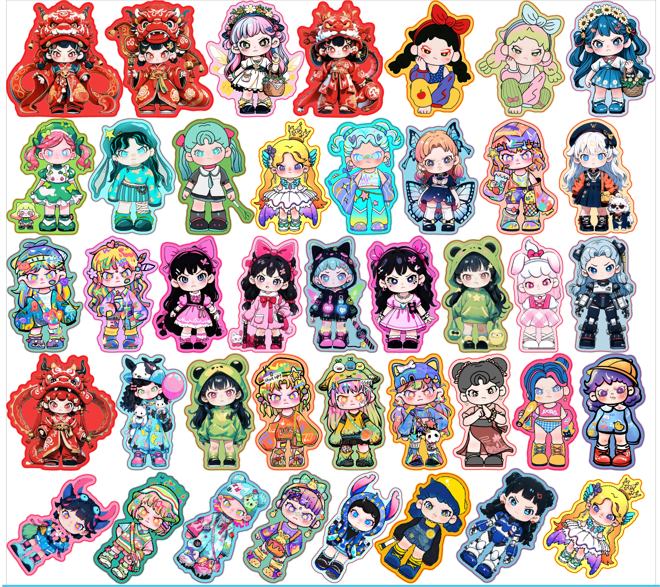 new dora 8cm アクリル 新dora异形彩边