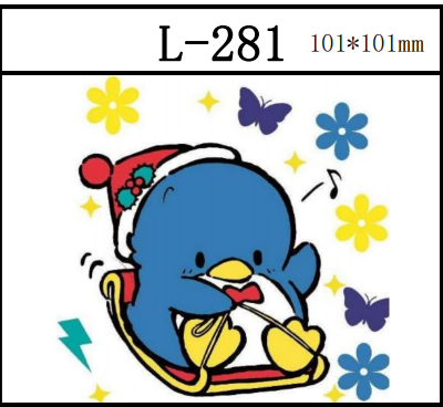 更新 ペンギン リーズのステッカー 4寸 101*101mm  企鹅